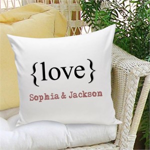 Personalized Pillow - Typeset Love
