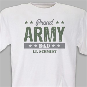 Personalized Proud Military T-shirt - Army