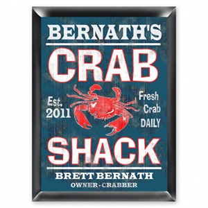 Personalized  Pub Sign - Crab Shack