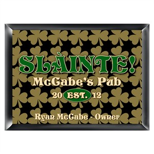 Personalized  Pub Sign - Field of Clover
