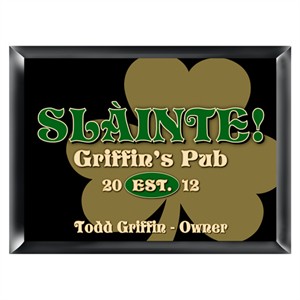 Personalized  Pub Sign - Gold Clover