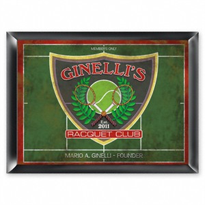 Personalized Pub Sign - Racquet Club