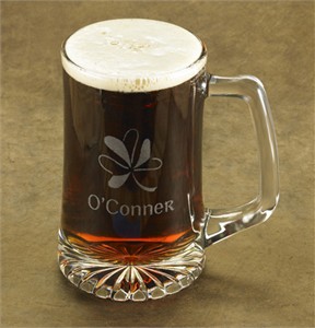 Personalized Shamrock Beer Mug