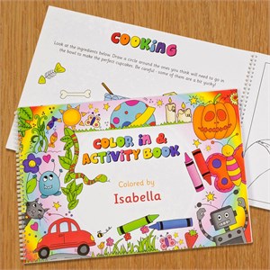 Personalized Supersize Color In Activity Book