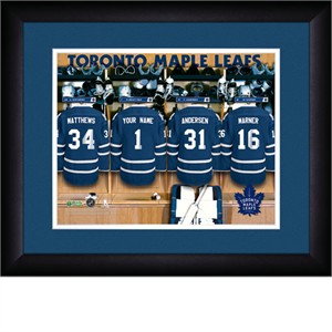 Personalized Toronto Maple Leafs Locker Room Print 12 x 16