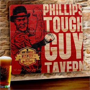 Personalized Tough Guy Tavern Sign