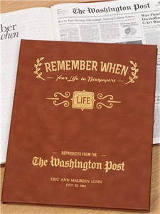 Personalized Washington Post Remember When Book