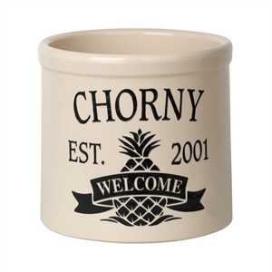 Personalized Pineapple Crock