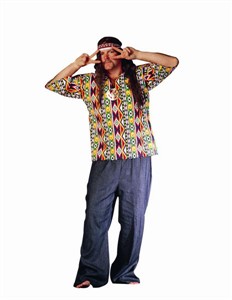 Adult 60's Groovy Man Costume - Top and Pants