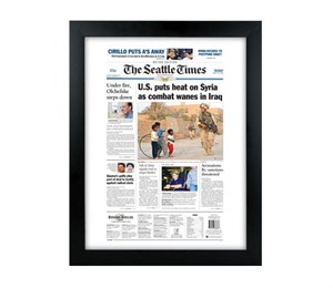 Seattle Times Front Page Reprint - Framed