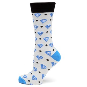 Superman Diamond Gray Socks