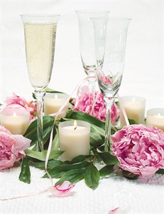 Personalized Refined Etched Wedding Flutes