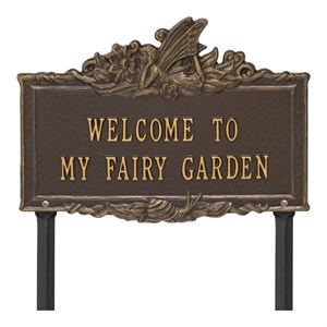 Welcome to My Fairy Garden Lawn Plaque