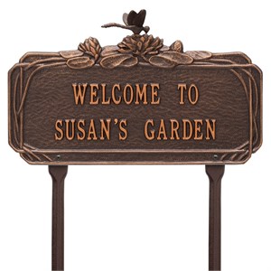 Personalized Dragonfly Garden Lawn Plaque