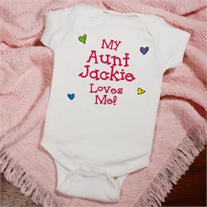 Who Loves Me Personalized Baby Romper
