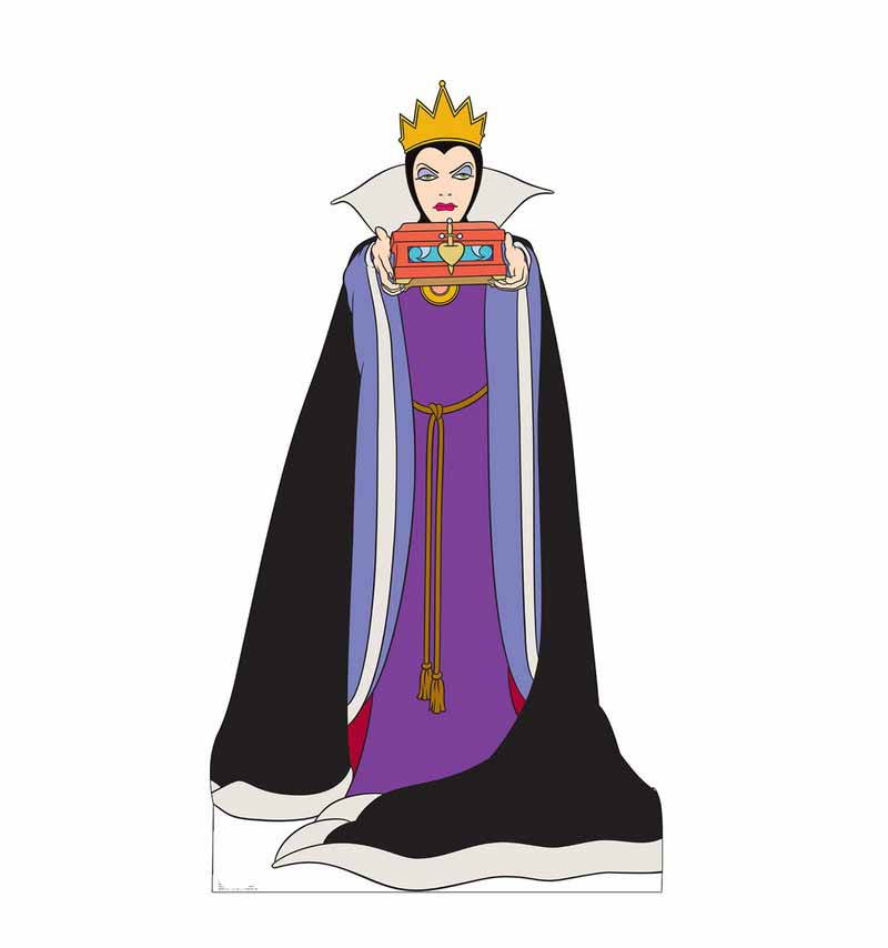 Wicked Queen Snow White and the Seven Dwarves Cardboard Cutout