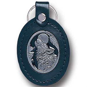 Wolf Leather Key Chain