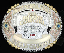 Indian National All Around Cowgirl Buckle