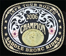 INDIAN NATIONAL FINALS RODEO BUCKLE