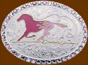 Pink Cowgirl Up Buckle