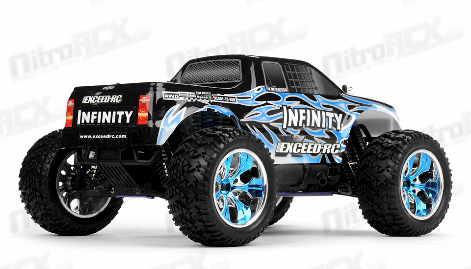 Details about  / 1//10 2.4Ghz Exceed RC Infinitive EP Off-Road Truck RTR Brushed Motor Blue