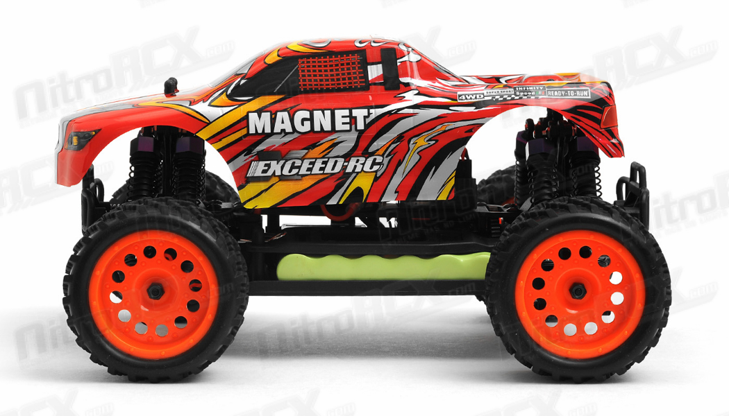 1/16 2.4Ghz Exceed RC Magnet EP Electric RTR Off Road Truck Stripe Red 