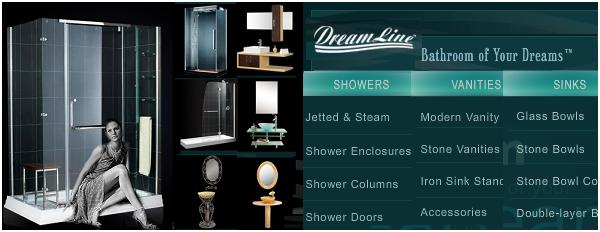 Click to browse: Dreamline shower, bath and tub doors