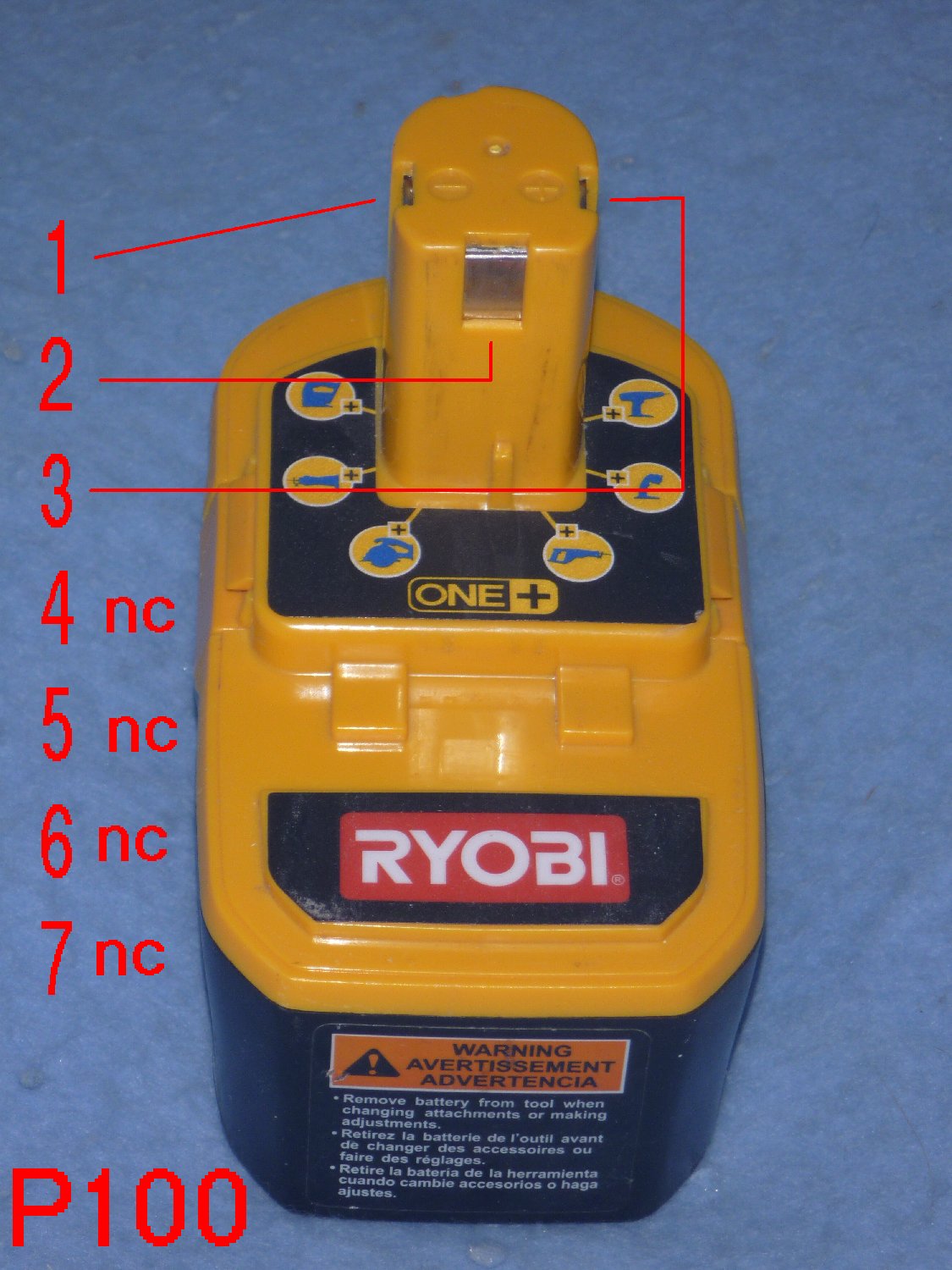 2 18V 4AH Batterie de remplacement pour Ryobi Lithium One + outil